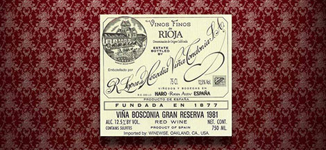 An online site to purchase old Spanish wines