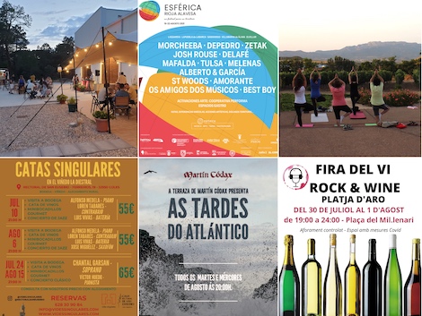 Catas y eventos de vino en agosto de 2021