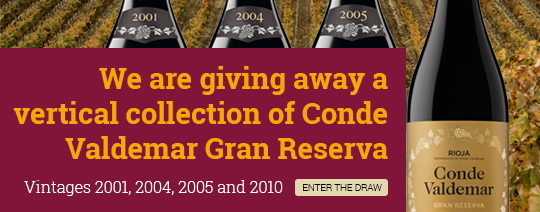 We are giving away a vertical collection of Conde Valdemar Gran Reserva